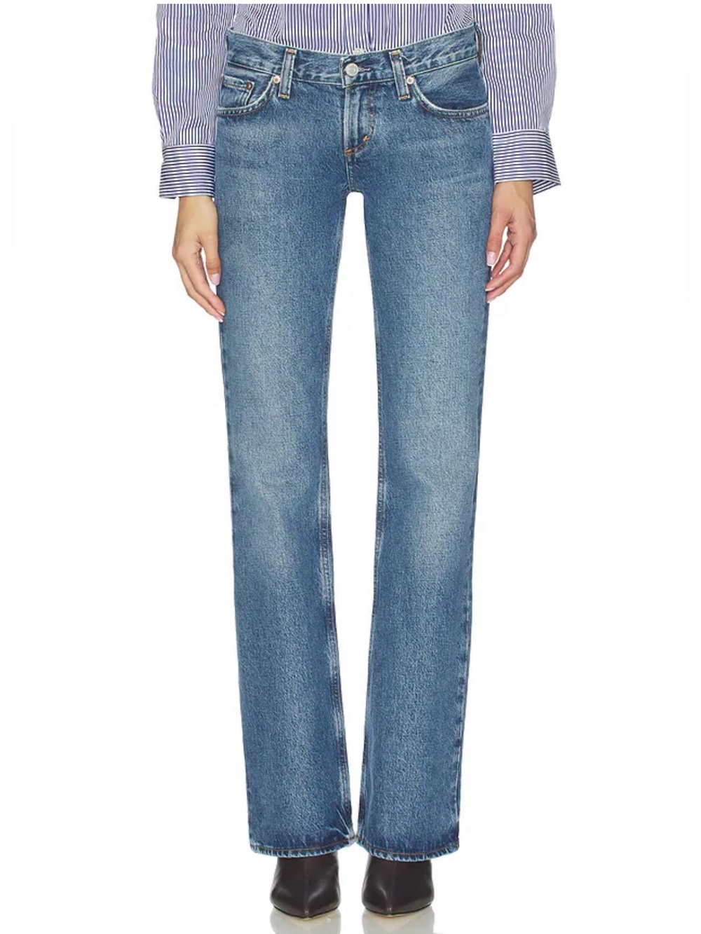 Agolde Low Rise Boot Jeans in Margin size 27